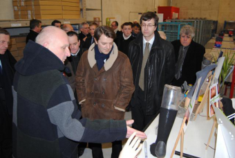 Visite du ministre de l'conomie, des finances et de l'industrie  Mr BAROIN.  