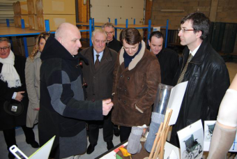 Visite du ministre de l'conomie, des finances et de l'industrie  Mr BAROIN.  