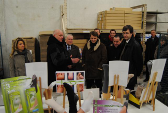 Visite du ministre de l'conomie, des finances et de l'industrie  Mr BAROIN.  