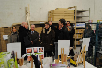 Visite du ministre de l'conomie, des finances et de l'industrie  Mr BAROIN.  