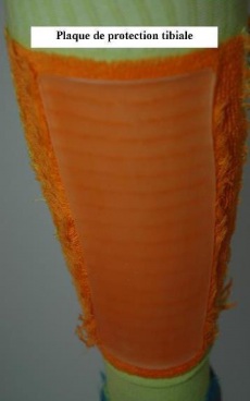 Mi-bas de ski pour protection tibiale, malloles, mollet. 3
