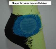Mi-bas de ski pour protection tibiale, malloles, mollet. 5
